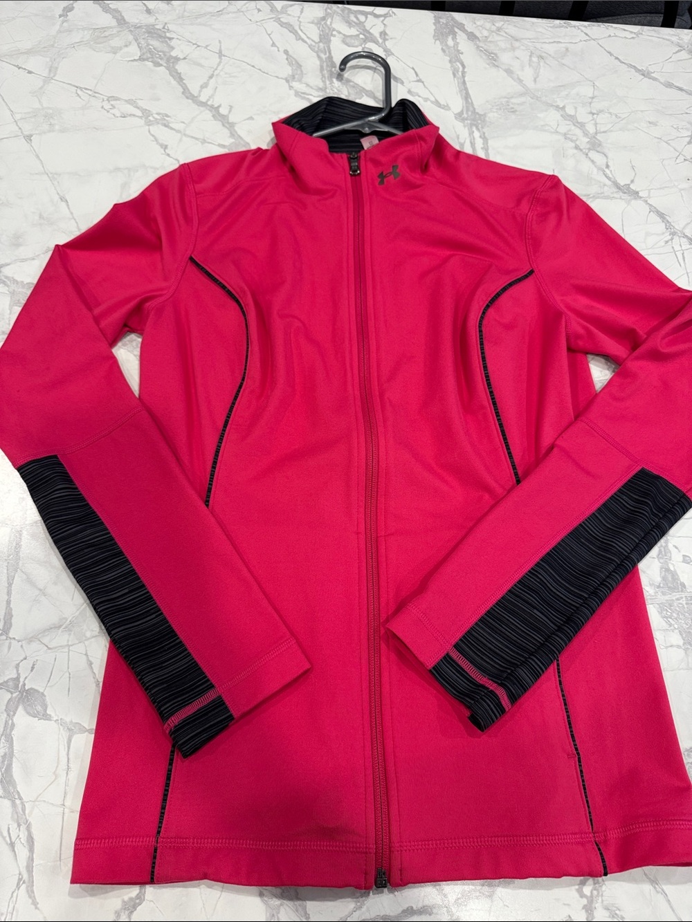 Under Armour Women's Pink Full-Zip Athletic Jacket